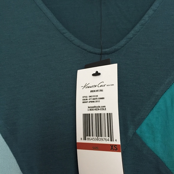 NWT!Kenneth Cole Agate Combo Top XS - Picture 3 of 4